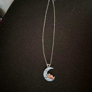 I love you to the moon and back necklace